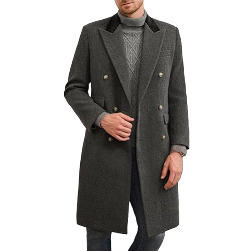 Men's Fat And Strong Woolen Casual Jacket