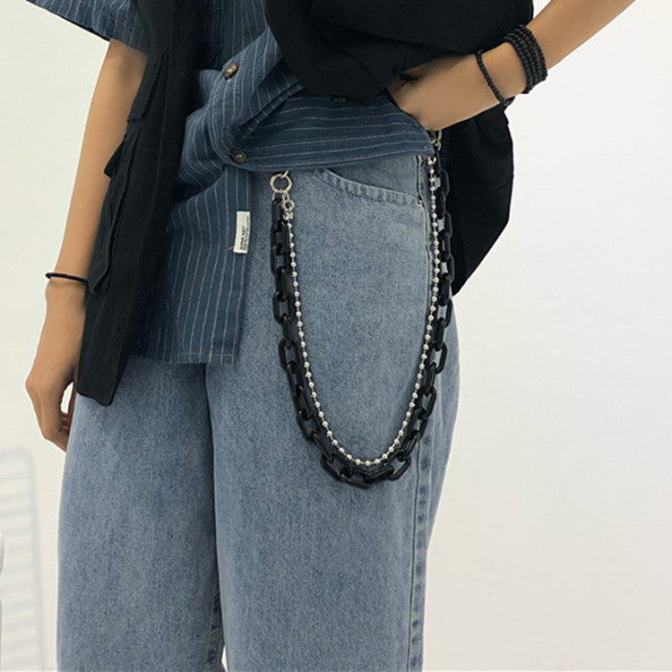 Red Waist  Candy Color Resin Trouser Chain Hanging Ornaments