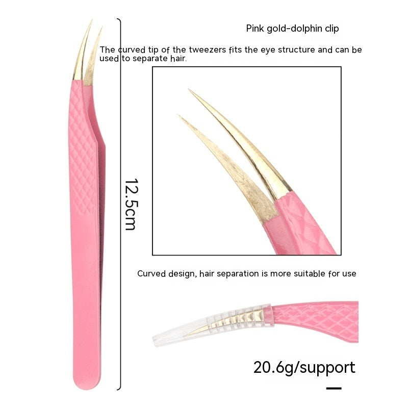 Grafting False Eyelashes Tool Fish Pattern Tweezers