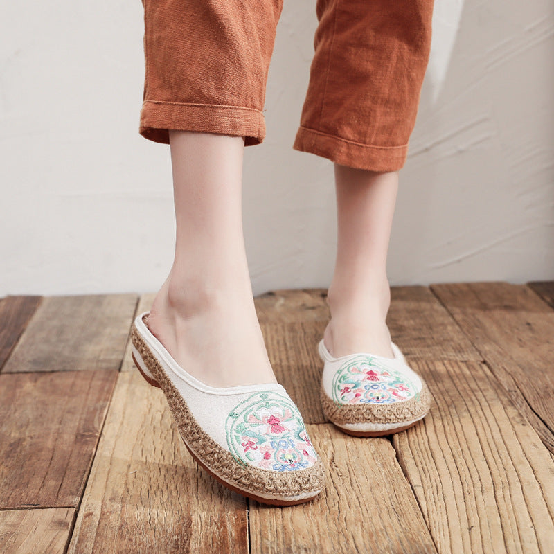 Women's Fashionable Summer New Baotou Half Slippers