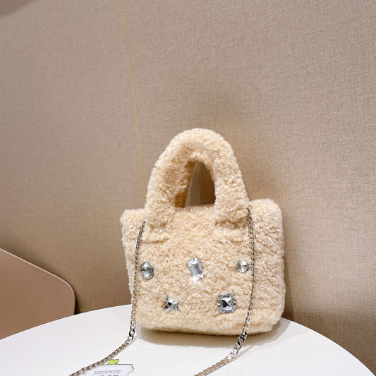 Dame Casual Rhinestone Kæde Skuldertaske/Crossbody-taske