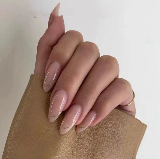 Almond French Finished Manicure