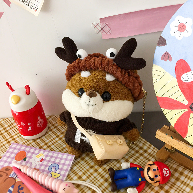 Popular New High-quality Texture Cute Plush Messenger Bag