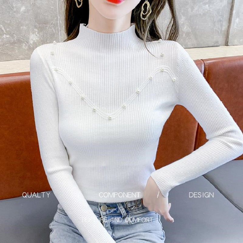 Slim Bottoming Shirt Women's Tight High Sense