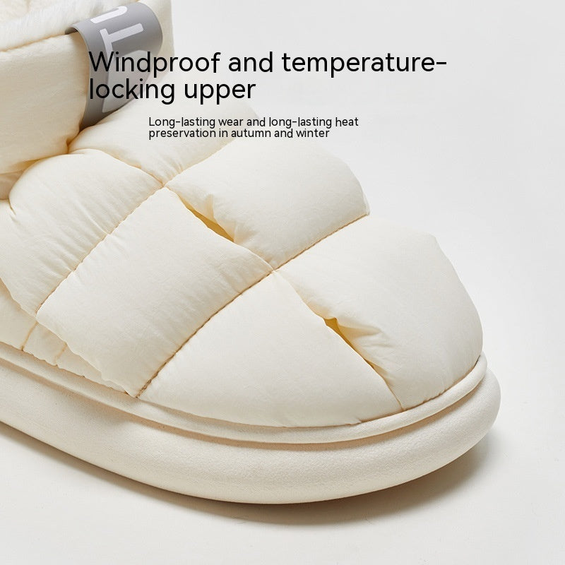 Heel-wrapping Winter Household Non-slip Soft Bottom Shit Feeling Bread Shoes
