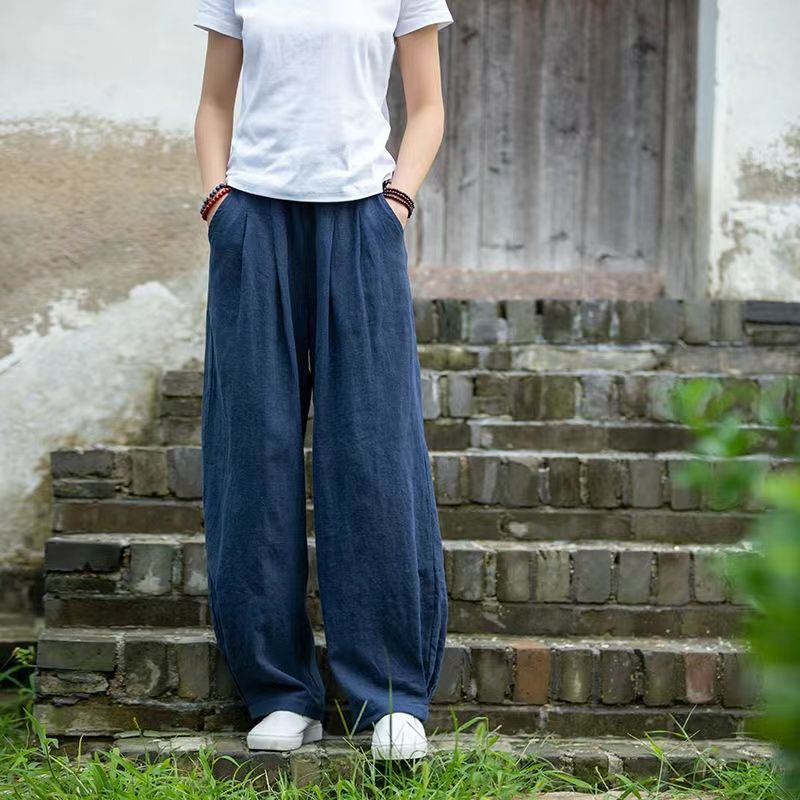 Women's Loose Casual Cotton And Linen Elegant Harem Pants