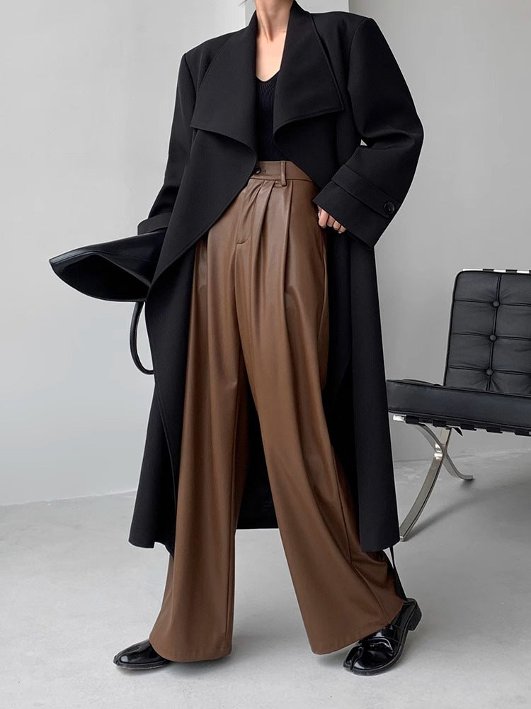 Autumn And Winter Women's European And American Straight-leg Trousers