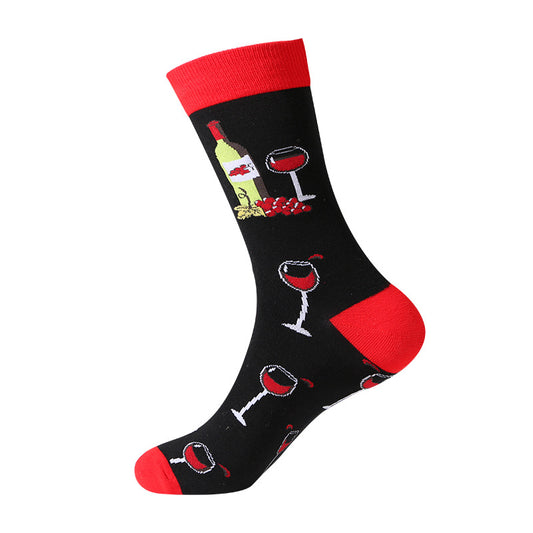 Fashion Printed Long Pure Cotton Socks