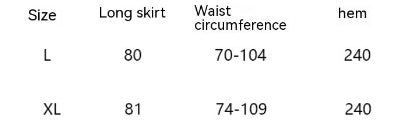 Cotton And Linen Skirt Women's Temperament Figure Flattering Flowy Long Skirt
