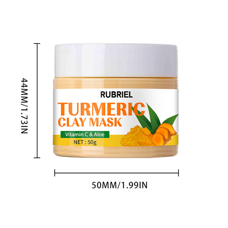 Turmeric Clay Mask 50g Moisturizing And Nourishing Facial Mask