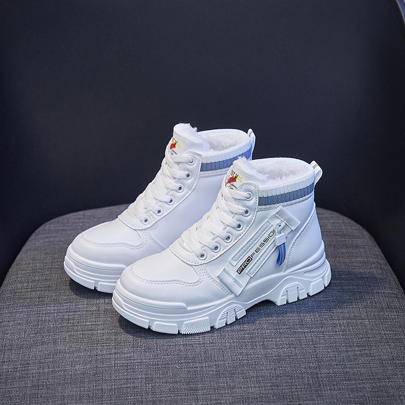 Winter New Warm Student Ankle Boots Platform