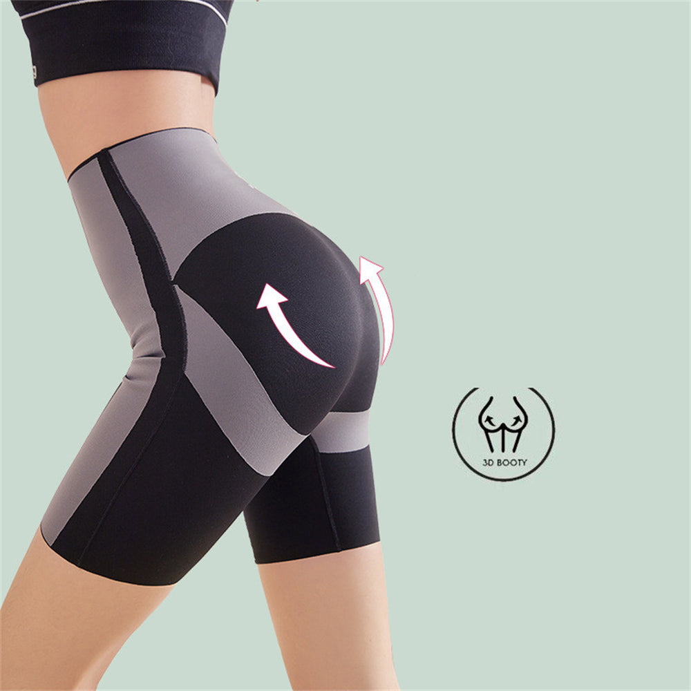 High-rise Yoga Fitness Hip Raise Shorts Pants Trousers