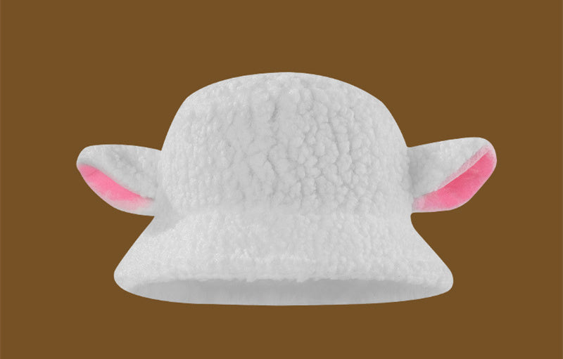 Cute And Sweet Sheep Baa Baa Ear Hat Plush To Keep Warm