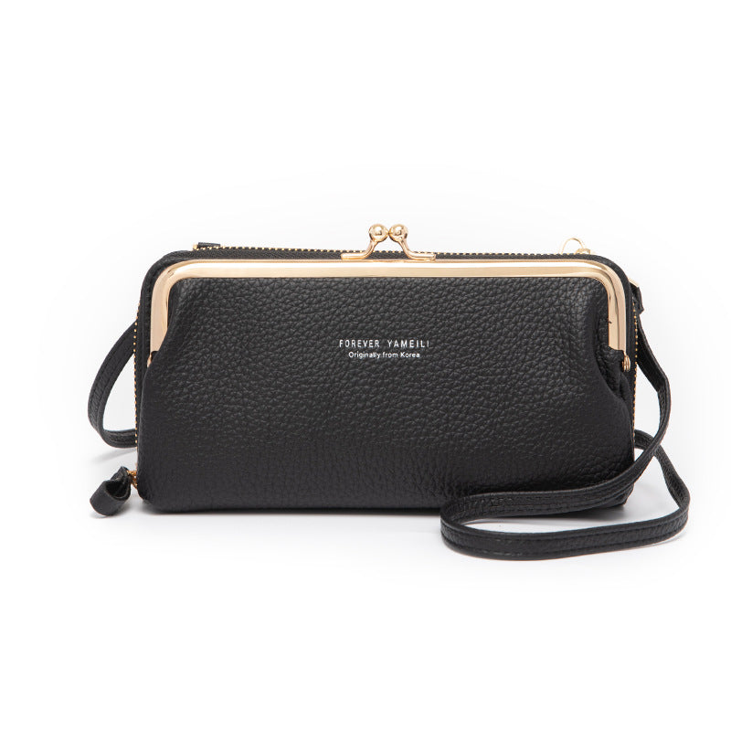 Fashion horizontal zipper phone bag
