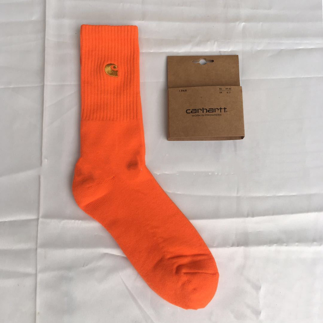 Mid-high tube gold label embroidery sports socks