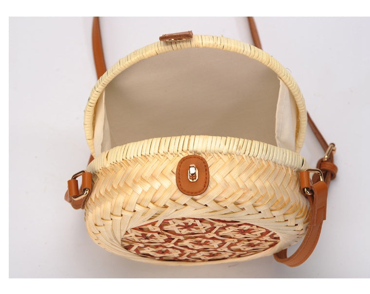 Vietnamese hand-woven bamboo braided bag