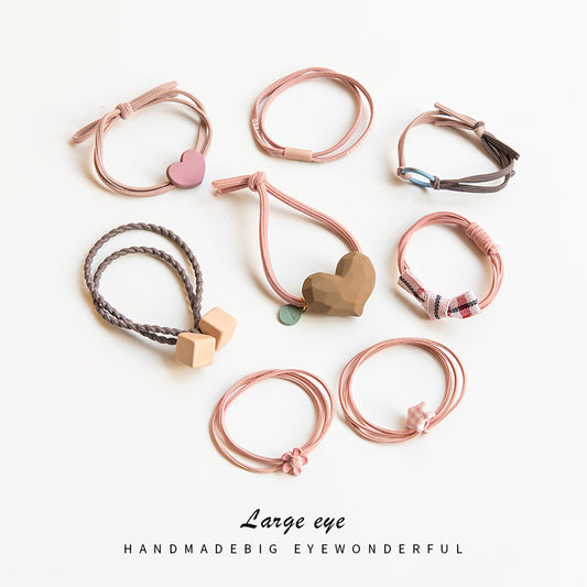 Simple hair rope Sen tie hair tie high elasticity hair band