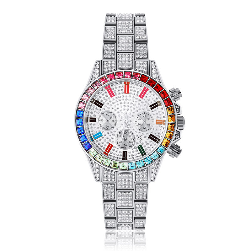 Multi-dial hip-hop watch