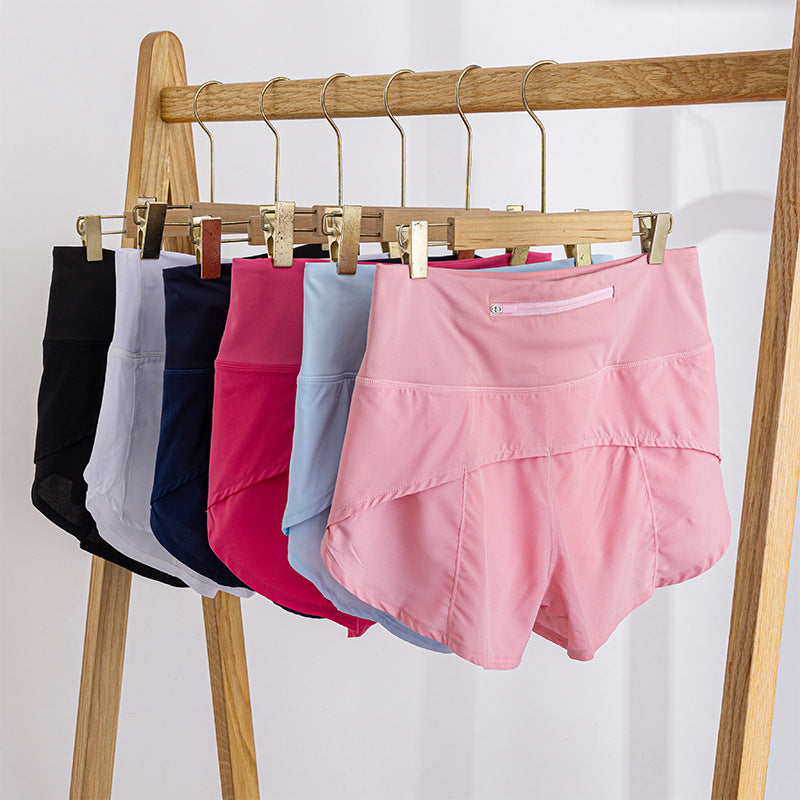 Women's Sports High-Waist Running & Cycling Shorts