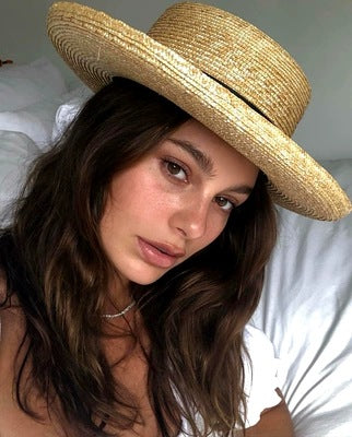 Flanged Flat Top Straw Hat Outdoor Travel