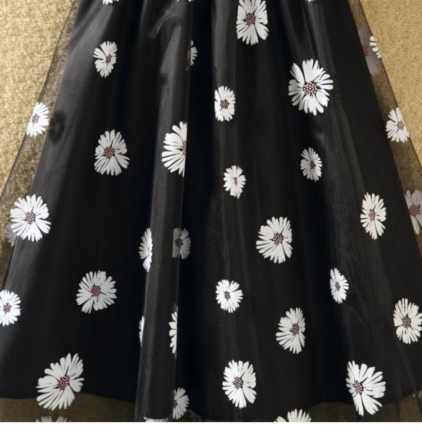 Organza A Line Shaggy Skirt Mesh Gauze
