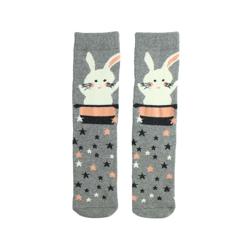 Cartoon Straight Terry Women's Socks Thickened And Warm