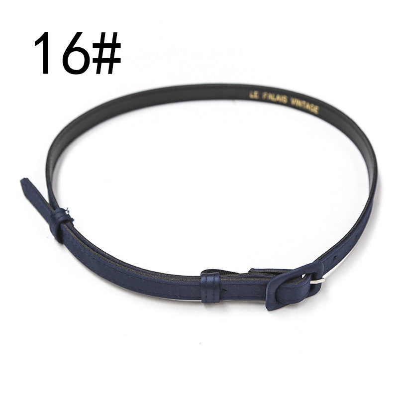 Universal With Candy-colored Superfine Satin Delicate Belt