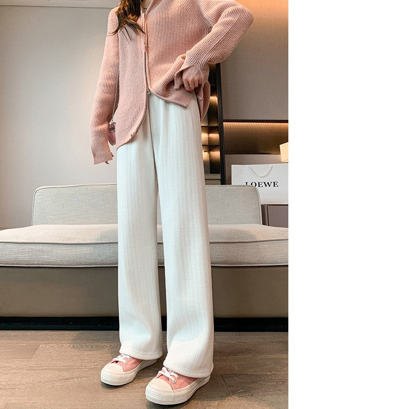 Autumn And Winter Plus Fleece Slim Loose Women's Pants