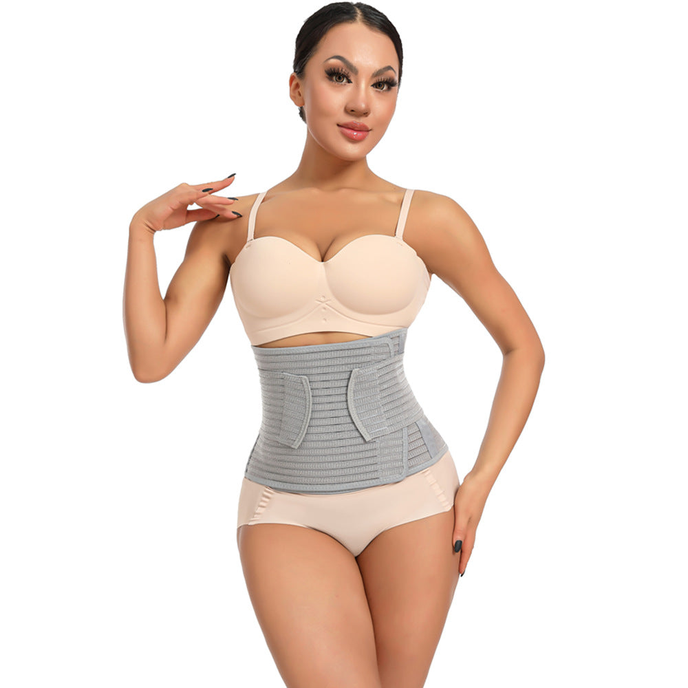 Bamboo Charcoal Fiber Powerful Belly Band Breathable Waist Shaping Belt Women