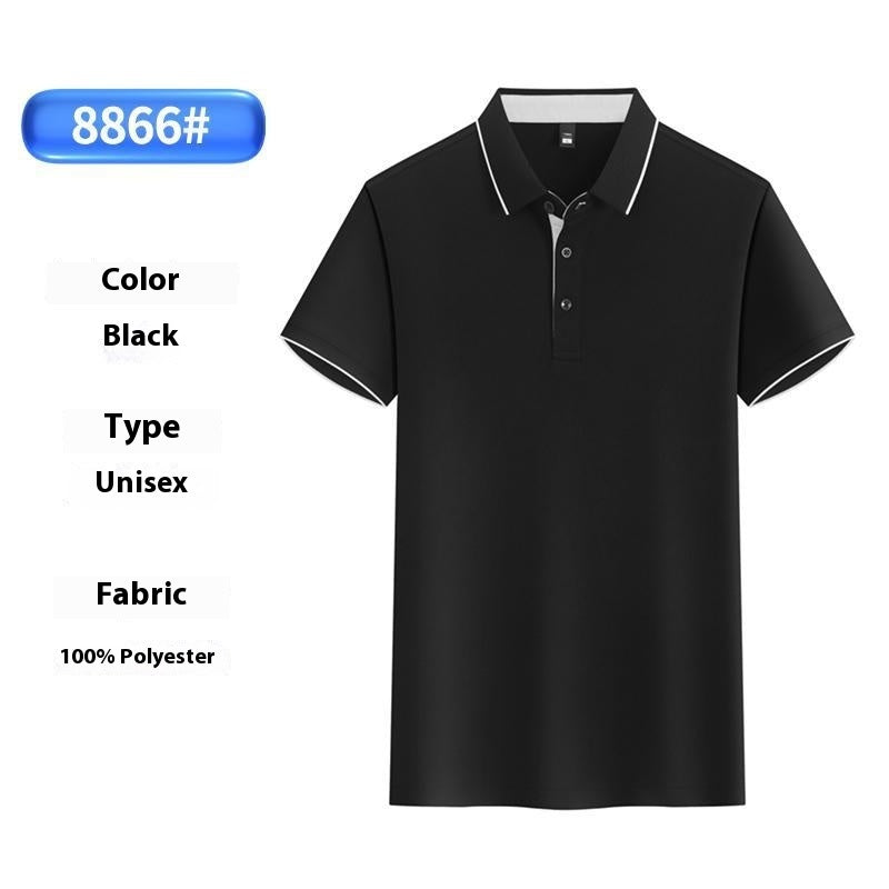 Summer Ice Silk Overalls Polo Shirt