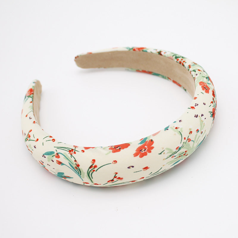 European And American Pu Leather Thickened Sponge Headband
