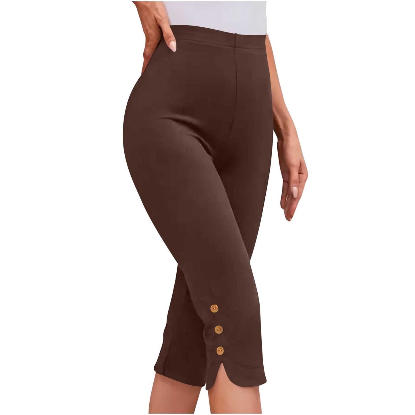 Plus-size Womens Clothing Loose, Casual Mid-length Layered Pants