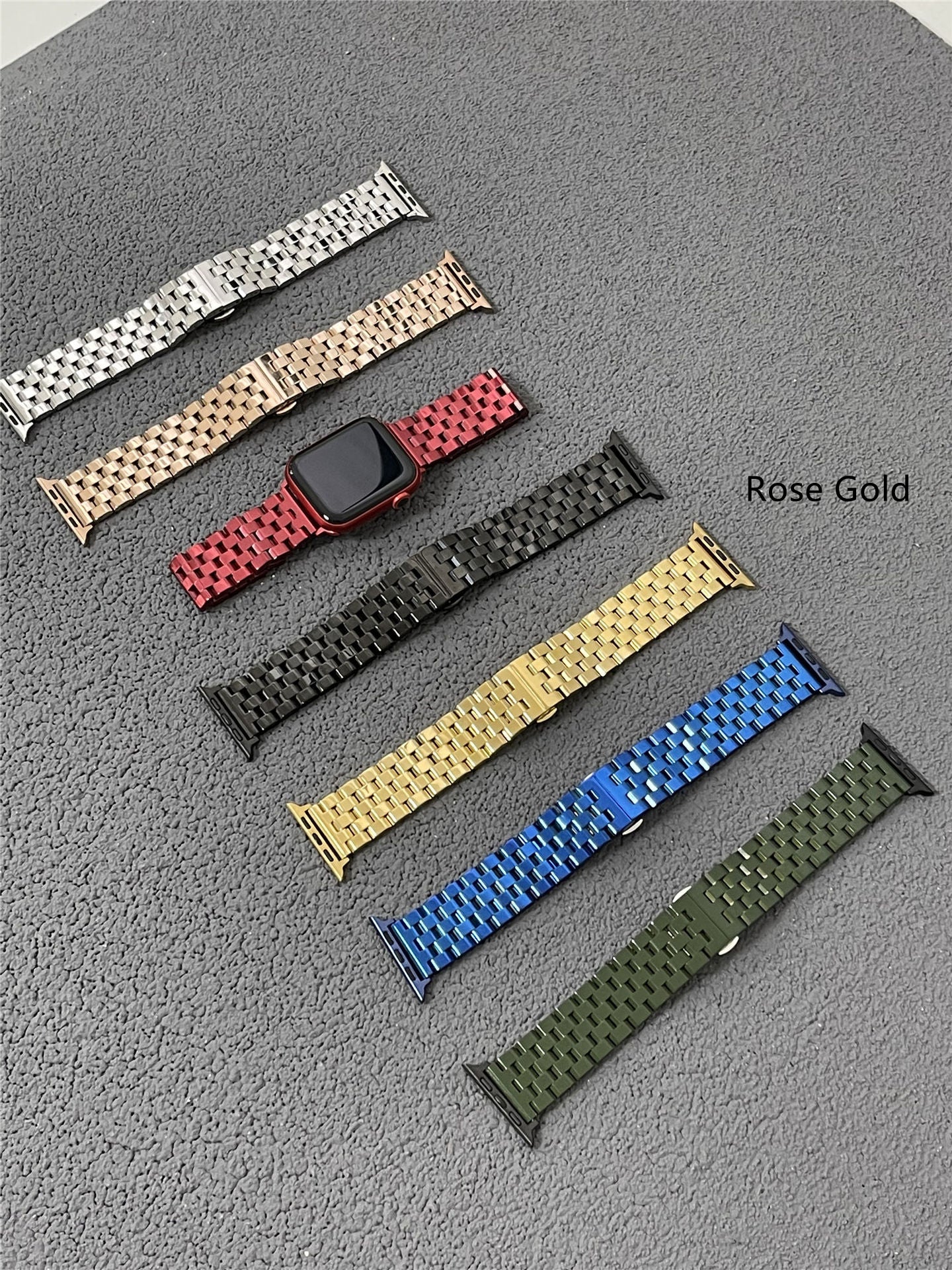 Seven-Color Braided Stainless Steel Strap