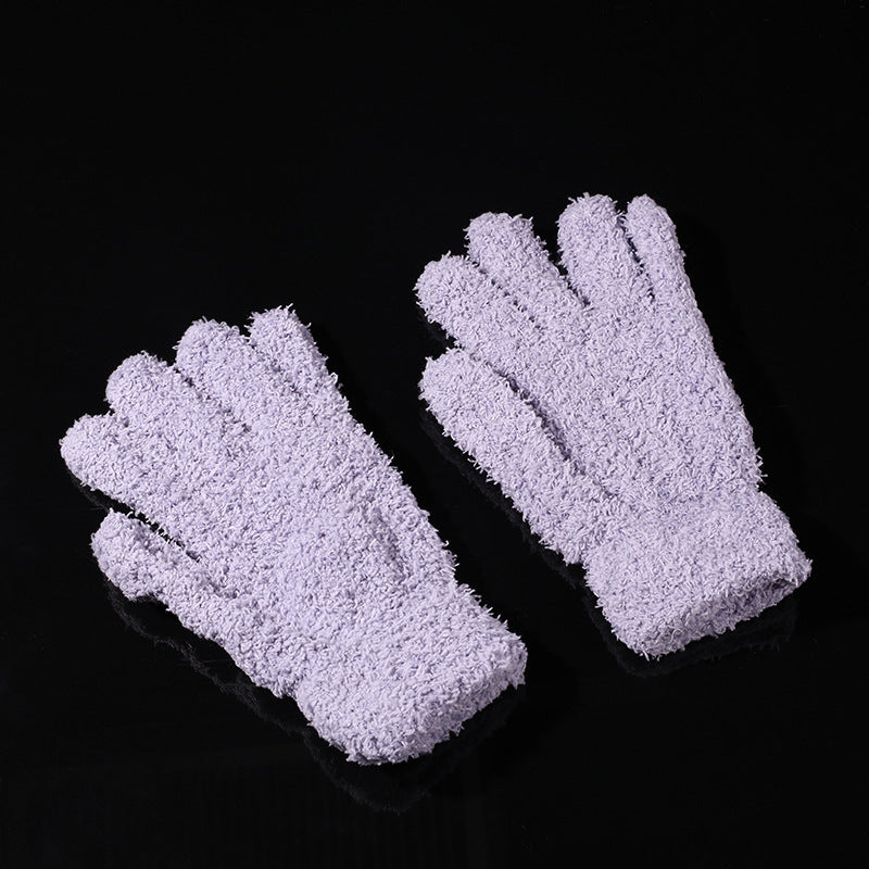 Crafts Wool Gloves Plate Walnut
