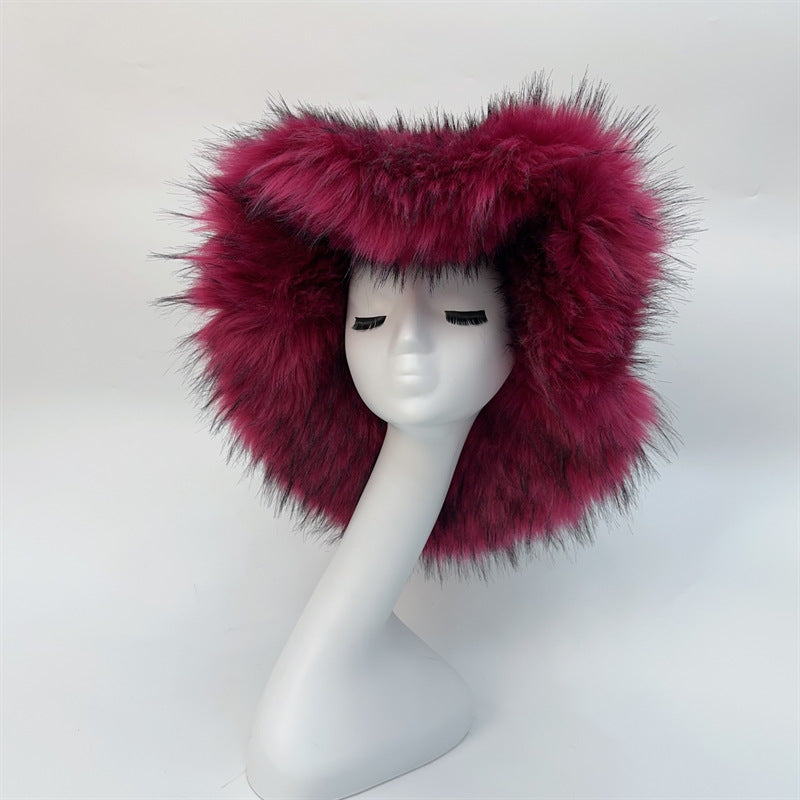 Fashionable All-match Raccoon Fur Hat