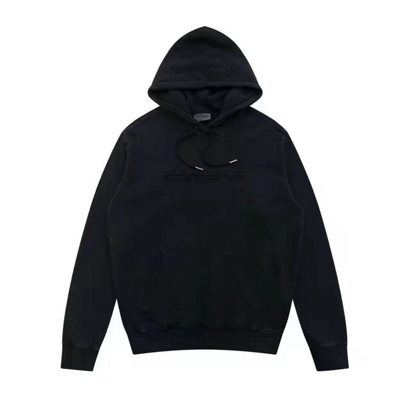 Classic Models Of Letters Embroidered Men And Women Loose Couples Hooded Sweatshirt Hoodie