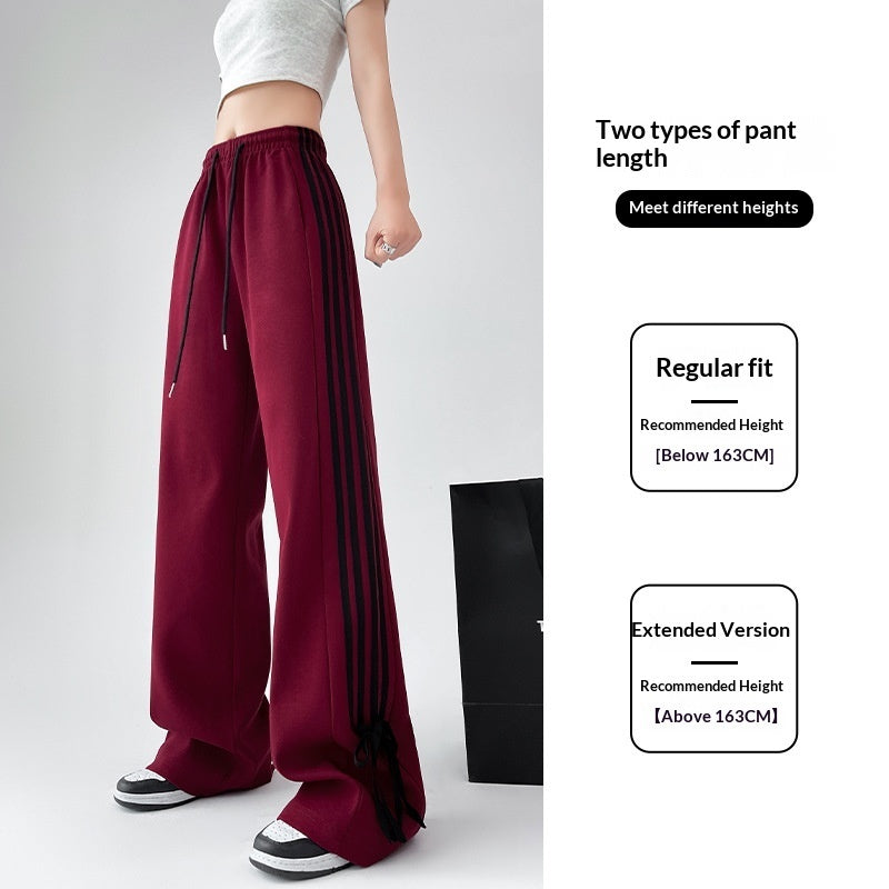 Bow-knot Sweatpants For Women High-waisted And Versatile