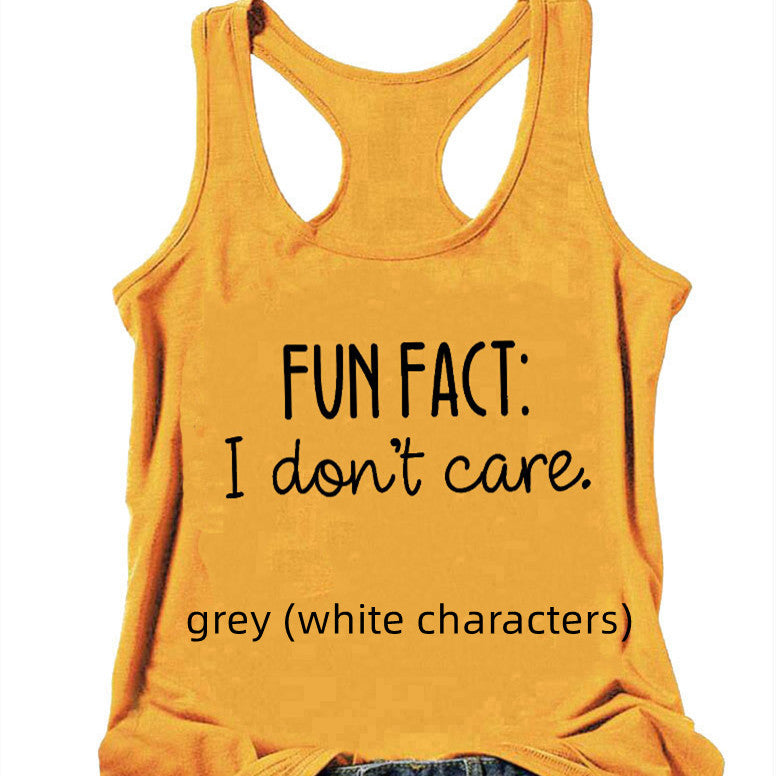 I-shaped Vest Europe And The United States Fact I Don't Care