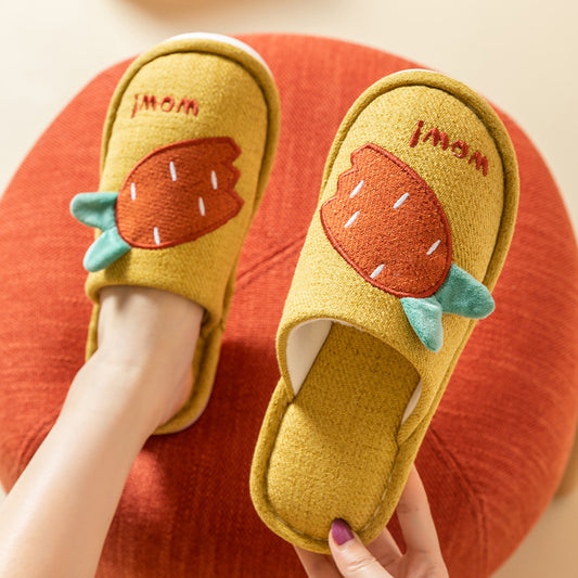 Cartoon radish couple slippers
