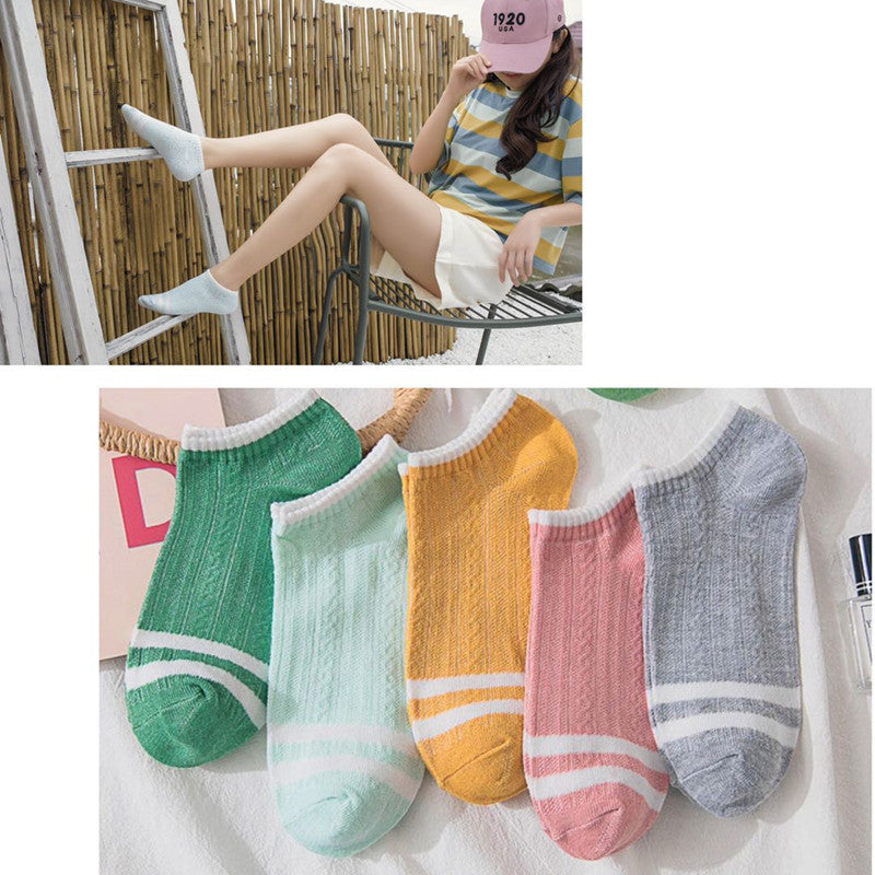 Socks Female Retro Flower Purple Bubble Mouth Palace Style Short