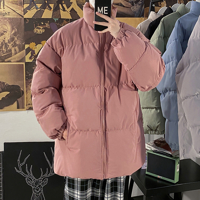 Bread Suit Stand Collar Korean Version Ins Casual Solid Color Padded Jacket