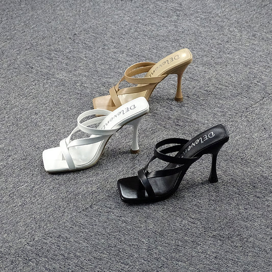 Women's high heel sandals and slippers