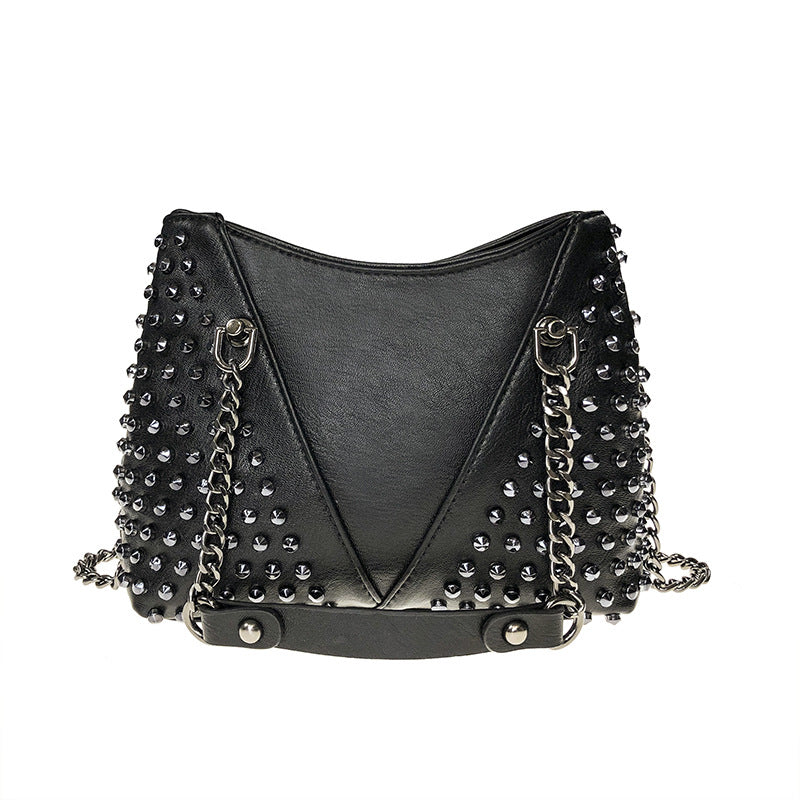 Texture Hand-held One-shoulder Messenger Bag