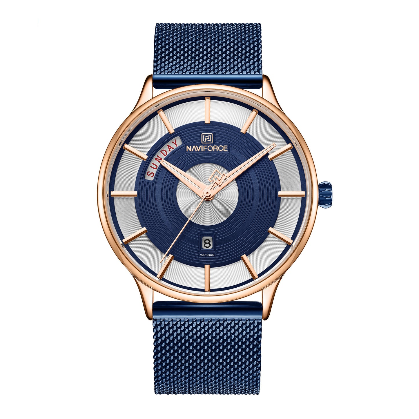 Casual fashion business net with men's watch