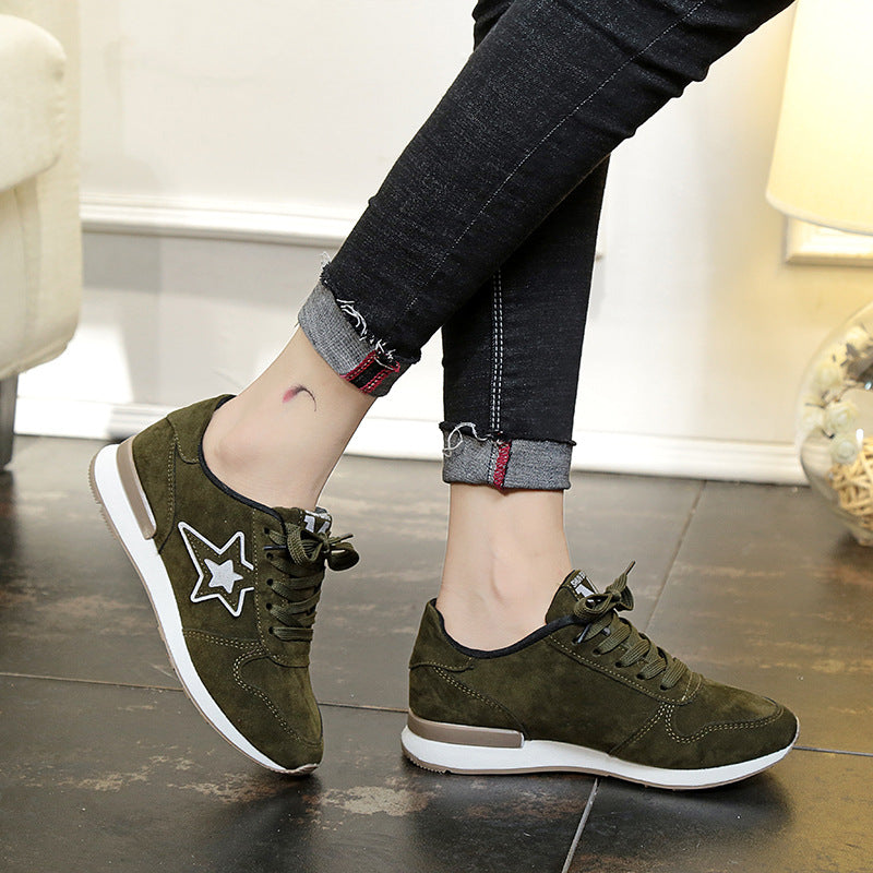 Girls sports casual women's shoes running black