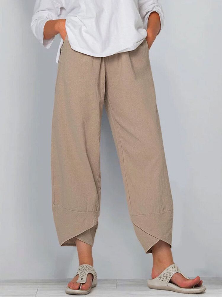 Casual straight leg women's pants