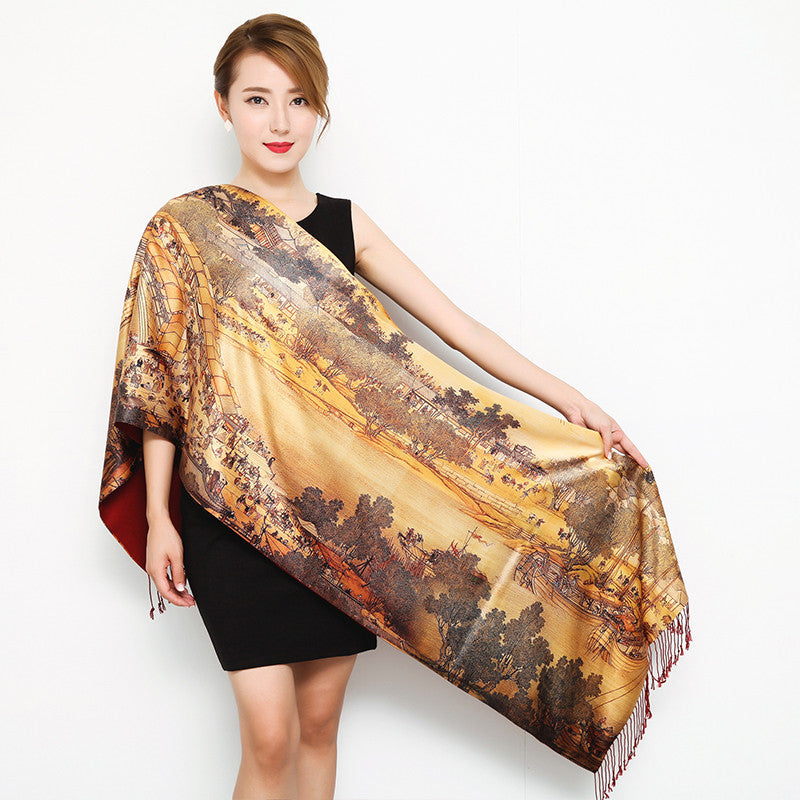Tassel sunscreen shawl