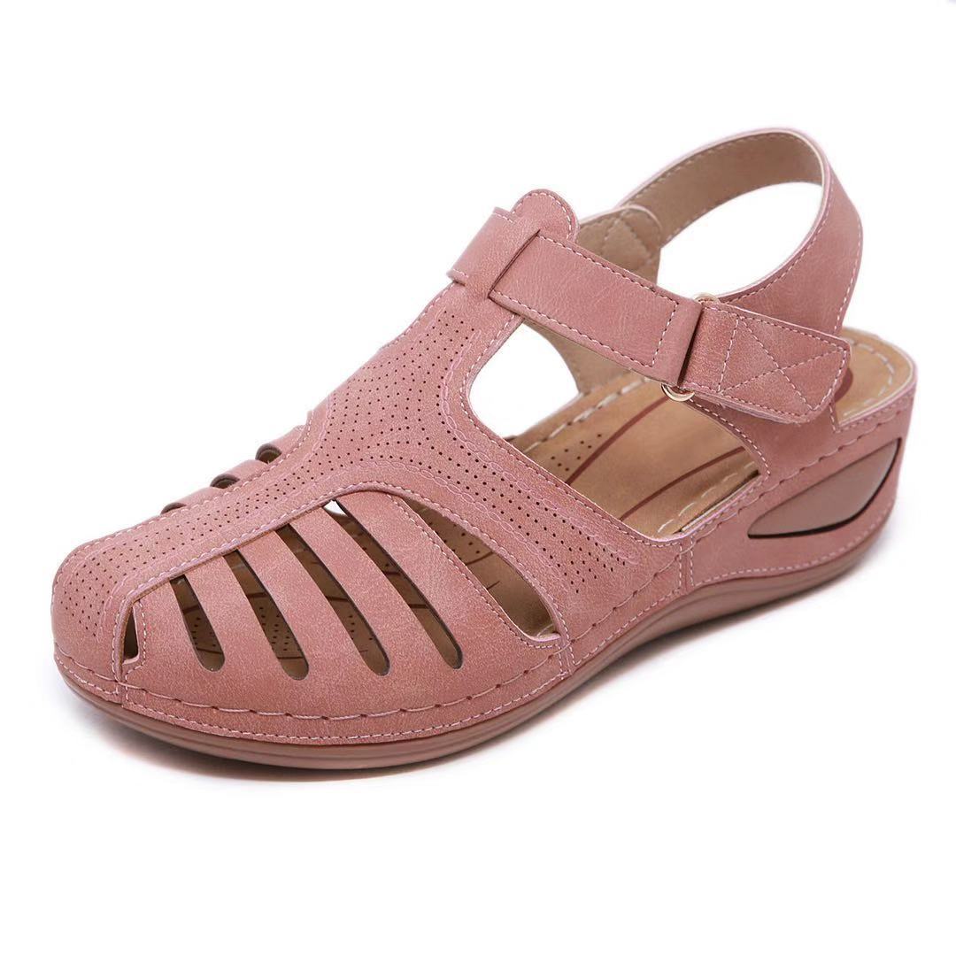 Retro sandals car line hole shoes non-slip