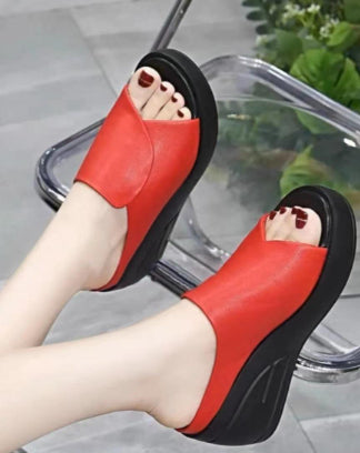Summer Height Increasing Women's Sandals Korean Fashion