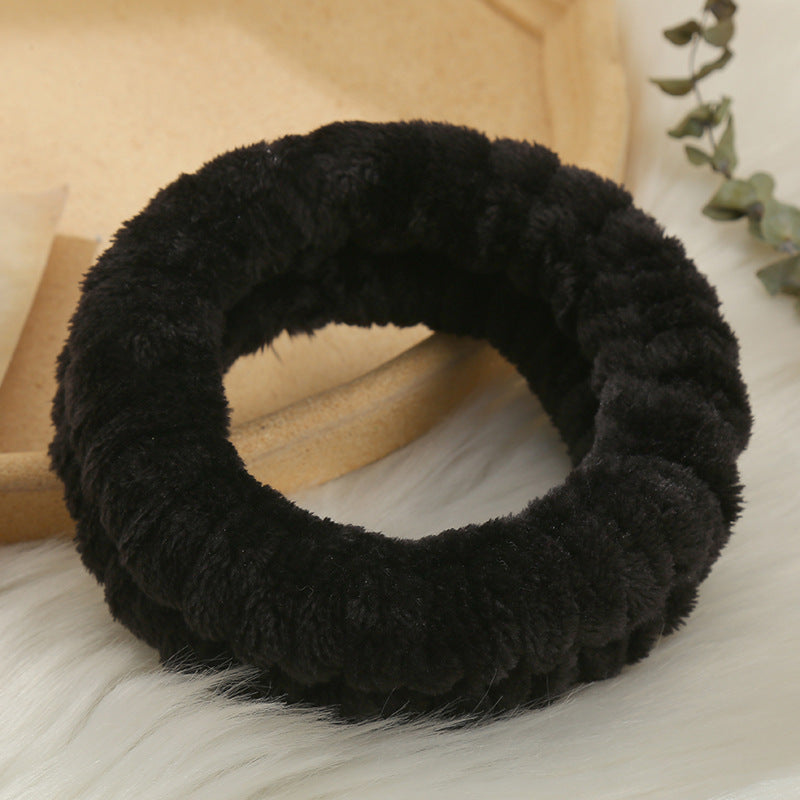 Solid Color Simple Face Wash Headband
